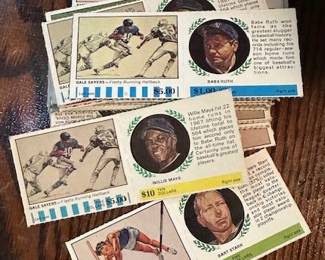 1968 American Oil Winner's Circle collectable panels featuring sports stars.