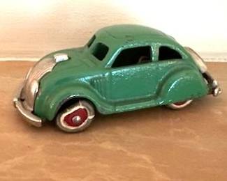 Vintage Hubley Chrysler Airflow cast-iron car.