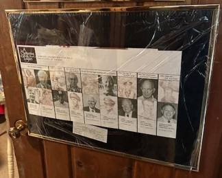 A Gathering of Eagles framed poster.
