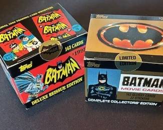1989 Topps Batman Deluxe Reissue Edition trading cards.