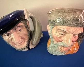 Vintage Royal Doulton Large Toby Jugs.