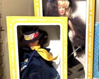 Vintage 1970s /80s Effanbee Mary Poppins Disney doll and Marilyn Monroe "Fur Fantasy" collector's doll from 1993.