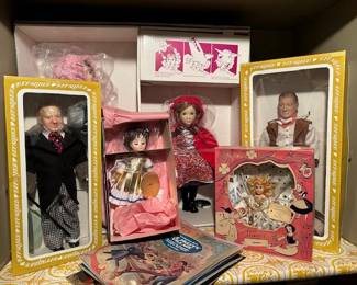 Vintage Little Red Riding Hood doll and dolls by Effanbee.