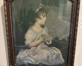 Print of "The Age of Innocence" by Sir Joshua Reynolds.