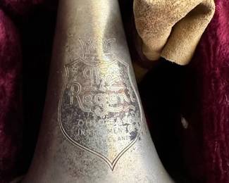 Silver-plated Regent clarinet produced by C.G. Conn.