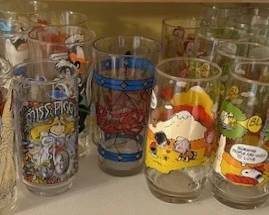 Vintage McDonalds character glasses from the 1980s.