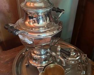 Manning Bowman Co. "M.Means B.Best" #691 samovar set.