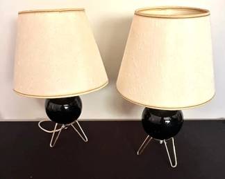 Vintage small lamps, approx. 12" tall.