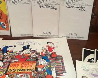 1996 DC Comics "Superman, The Wedding Album", #1 special signed edition  and "The Expert" by Don Rosa.