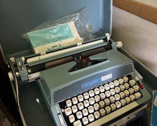 Vintage Signature Brand typewriter.