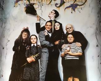 Vintage movie poster for the 1991 "The Addams Family".