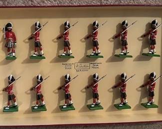 Vintage Britains toy soldiers.