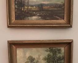 Antique Framed Landscape prints.