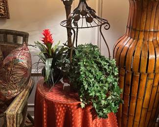 Roller Skates, Home Decor, Wicker Rattan Oversized Vase, Lighting 