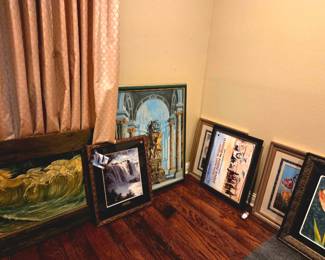 Art pieces throughout the home