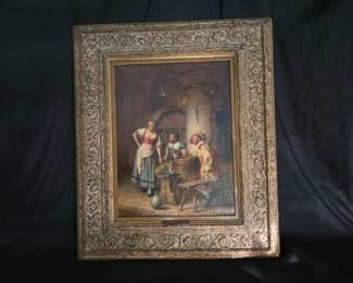 A Binder Muenchen Painting - Tavern Scene