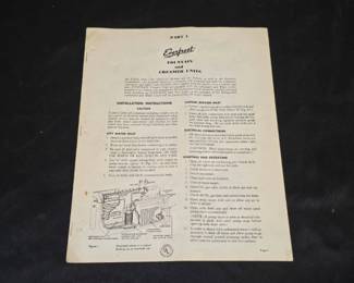 Exerjet Fountain and Creamer Units Manual