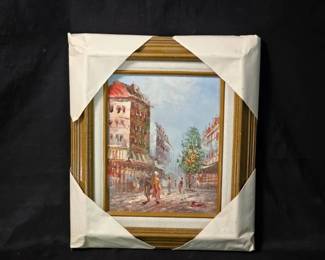 Caroline C Burnett Painting - Parisian Street