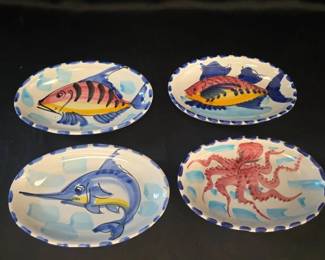 1990s Set of 4 Al Mare by Vietri