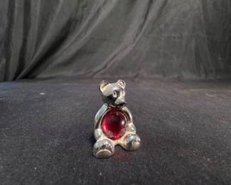 Christofle France Silver-Plated Teddy Bear