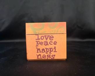 Mudd Love Peace Happiness Watch in Box