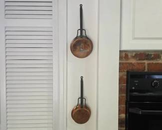 Antique Copper and Wrought Iron Long Handled Ladle