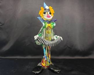 Murano Glass Clown Figurine