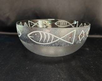 Kosta Boda Bowl - Ulrica Hydman Fish Design