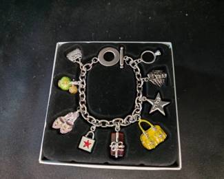 Charm Bracelet with Assorted Pendants in Box