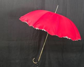 G Gaspar Paris Parasol - Made in France Red