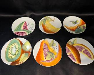 Philippe Deshoulieres Fruits Exotiques Plates 6