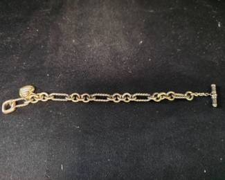 David Yurman Cable Chain Bracelet 18K & 925