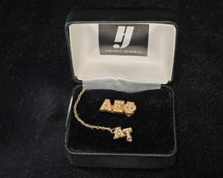 Charm BHerff Jones AEP Pin Set with Chain 10K Gold