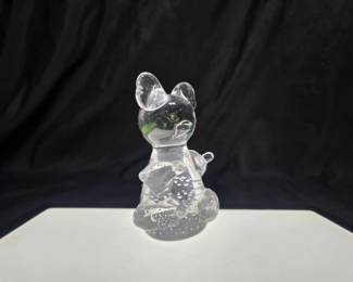 Art Glass Bear Figurine - Bullicante Technique