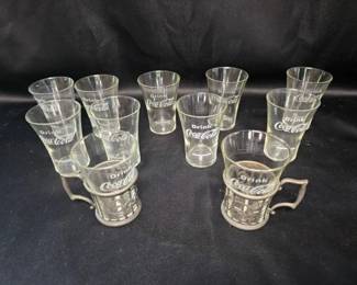 Drink Coca-Cola Glasses - Lot of 10