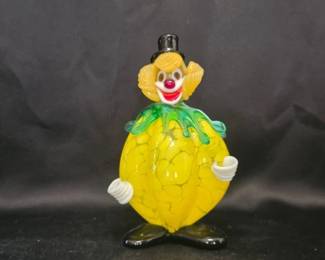 Murano Hand-Blown Glass Clown