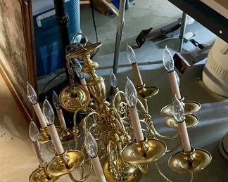 Brass Chandelier 