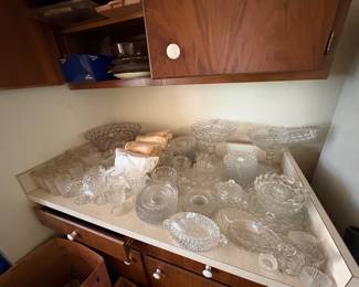 Vintage HUGE set of Fostoria American Pattern