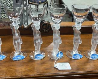 Set of Six Bayel French Bacchus Stems 