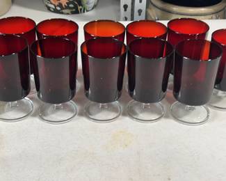 Ruby Red Luminarc Arcoroc Cavalier Stems