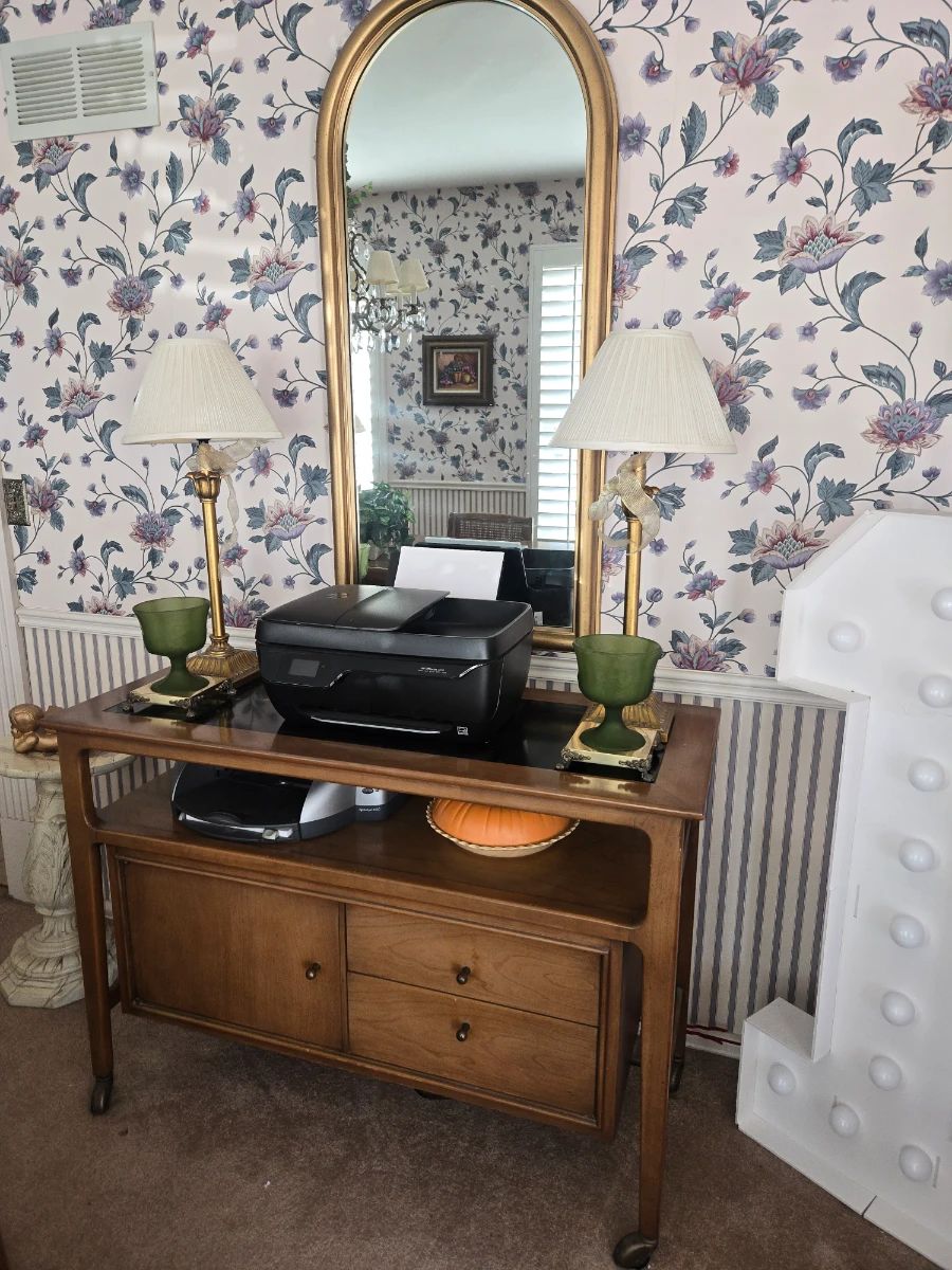 Side board 1980 and copier