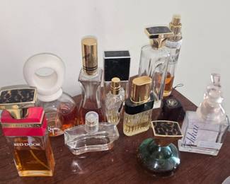 Collection of perfume bottles