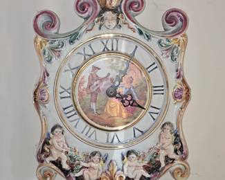 Clock with angels