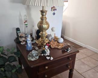 Two drawer lamp table