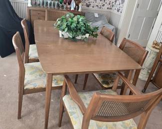 Mid century table and chairs