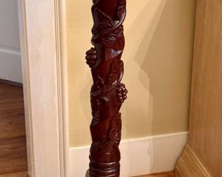Carved Mahogany Jardiniere