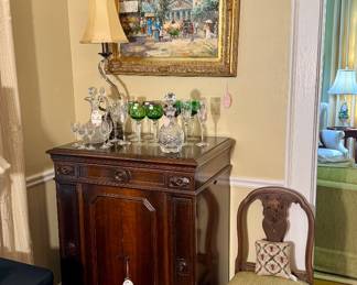 Vintage Victrola Credenza