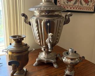 Assorted Russian Samovars