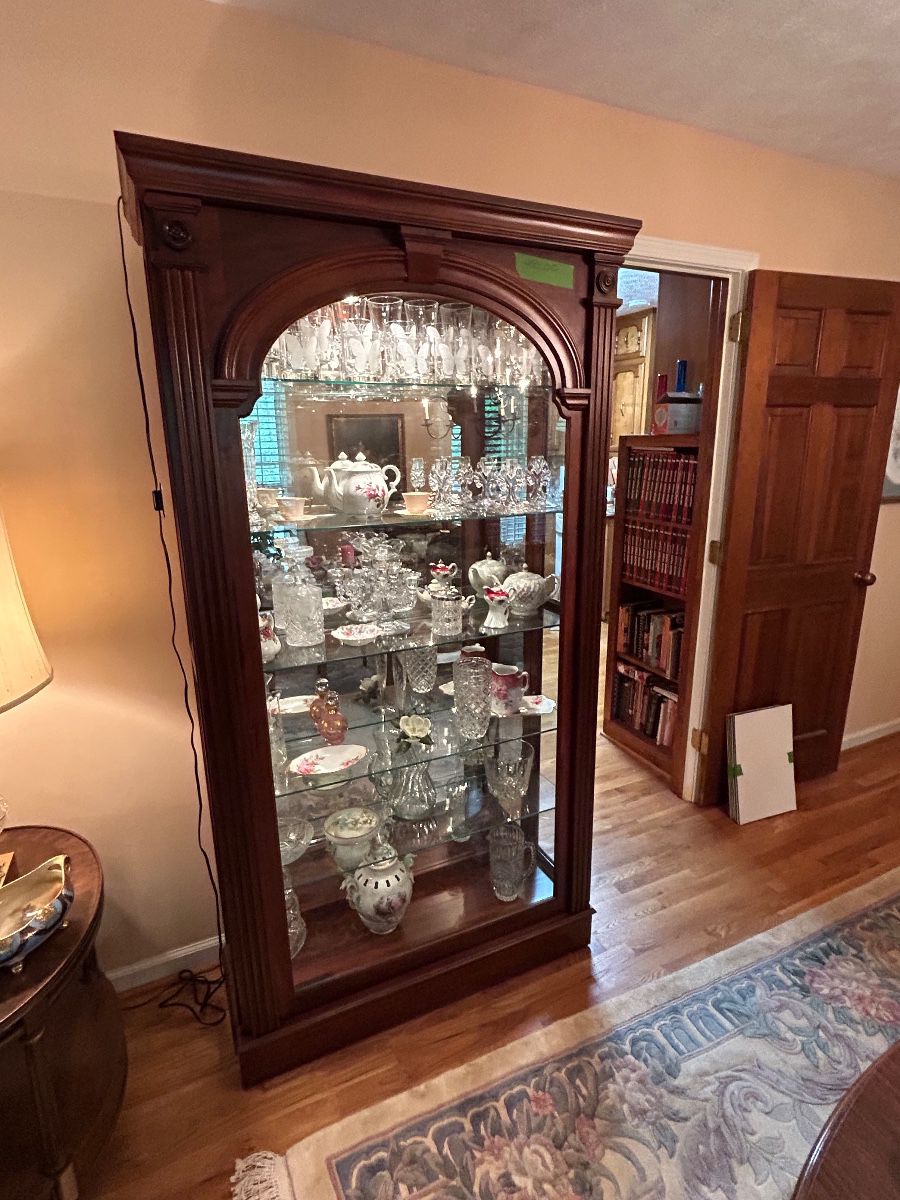 Curio Cabinet with Sliding Door