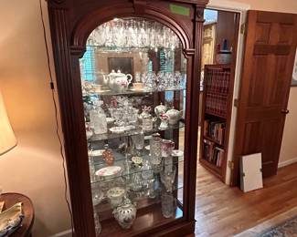 Curio Cabinet with Sliding Door